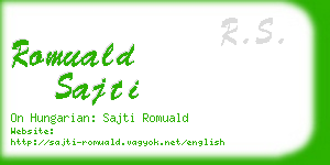 romuald sajti business card